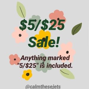 5/$25 Bundle Sale